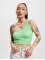 Only Tops sans manche Gwen Rib Asymmetric Crop vert